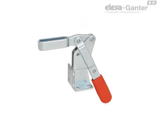 GN 812-AV Toggle Clamps Forked clamping arm, with two flanged washers